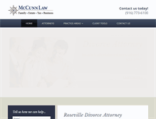 Tablet Screenshot of mccunnlaw.com